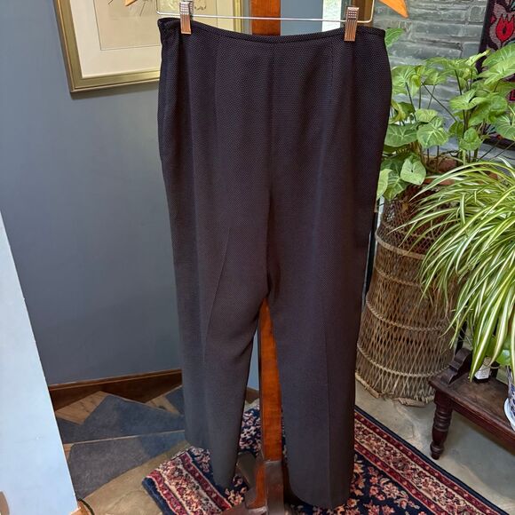 Liz Clairborne Suit Black Mini Dot Suit Trousers size 10 - Picture 4 of 7
